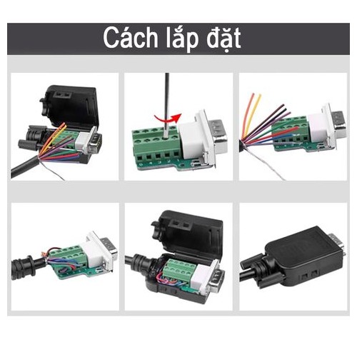 Đầu bấm DB9 RS232 Male-Female HD-Link YL-SCG-09DM/F. HÀNG CHÍNH HÃNG