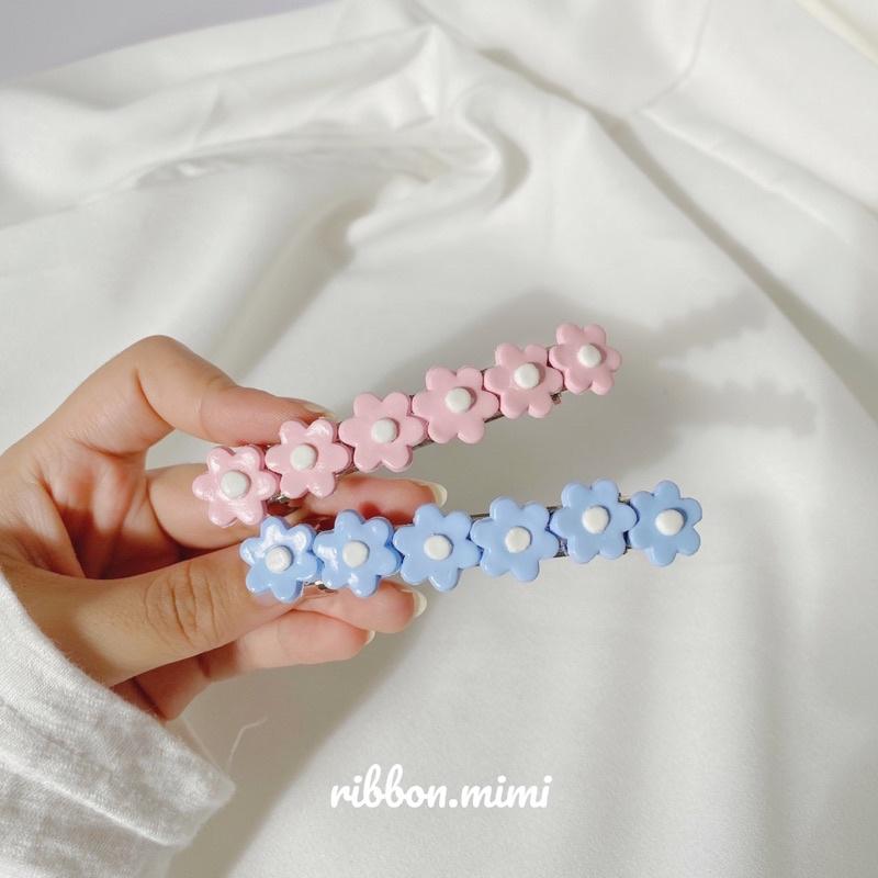 Kẹp Tóc Hoa Handmade Đất Sét Cao Cấp Ribbon.mimi Daisy Flower kẹp