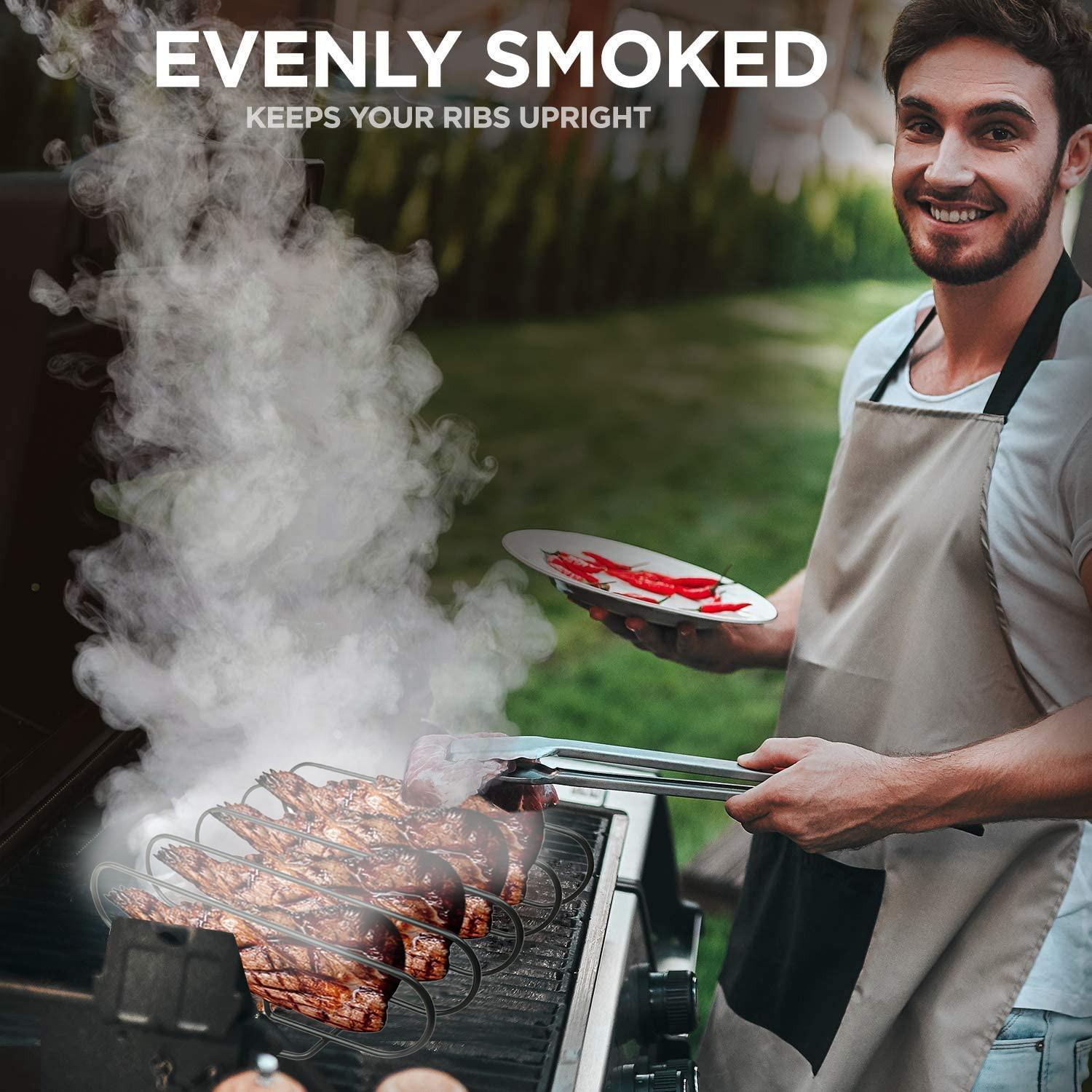 BQ Nướng Bít Tết Giá Đỡ Multifunc Dính Dây Kim Loại Đứng Nướng Sườn Giá Treo Xoong Nồi Tiện Ích Du Lịch Cắm Trại Thịt Nướng Dụng Cụ phụ Kiện