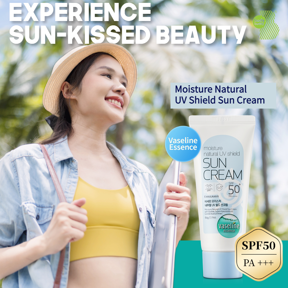 Kem chống nắng ra má kiềm dầu nâng tông nhẹ Kwailnara Moisture Natuaral UV Shield Sun Cream Hàn Quốc 60gr