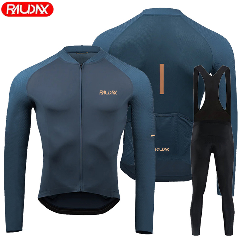 2023 Raudax Nam Dài Tay Mùa Hè Bộ Quần Áo Đạp Xe Jersey Thoáng Khí MTB Maillot Ropa Ciclismo Mùa Xuân Và Mùa Thu Đi Xe Đạp Quần Áo Color: 8 Size: XS