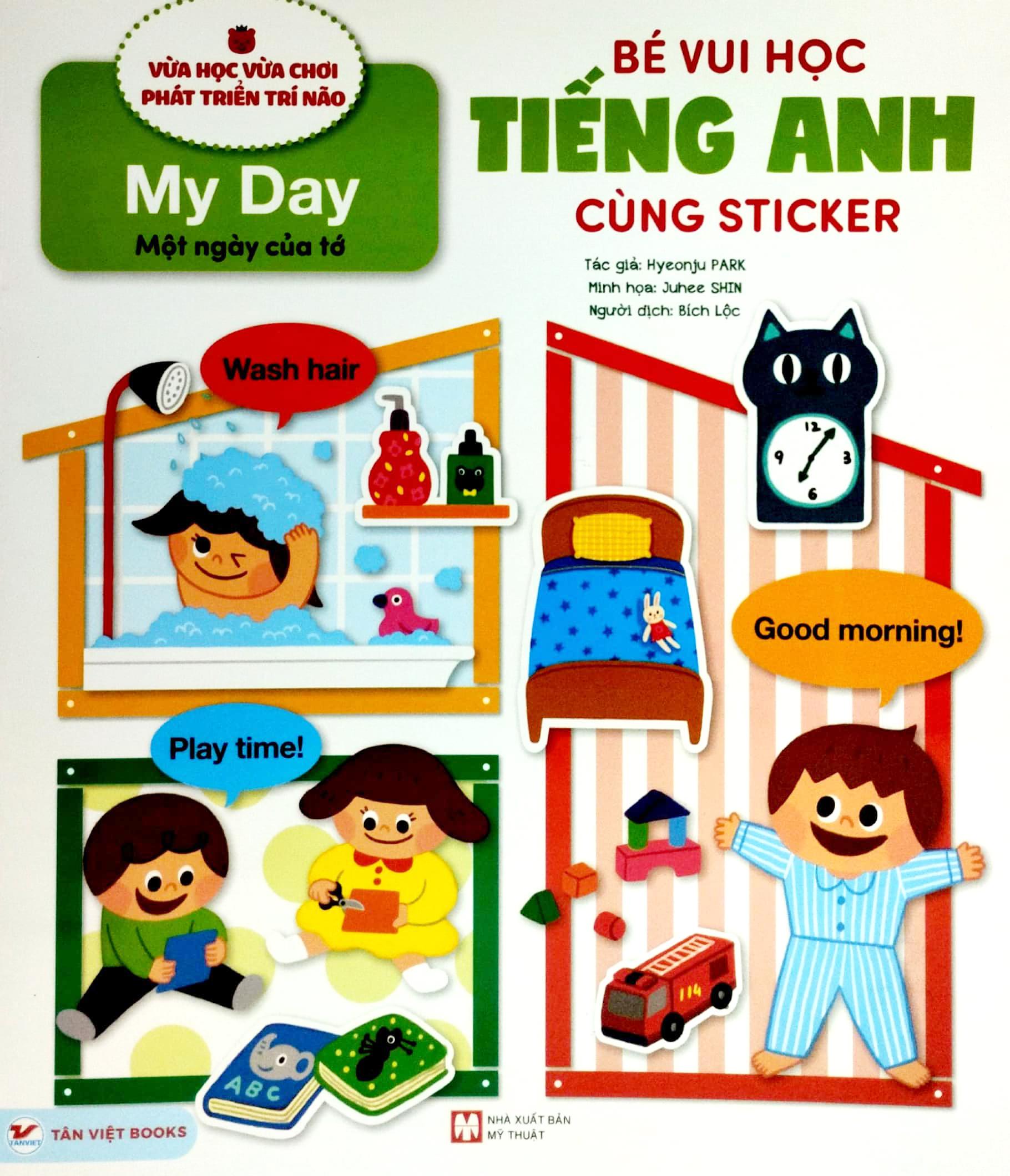 Bộ Sách Bé Vui Học Tiếng Anh Cùng Sticker
