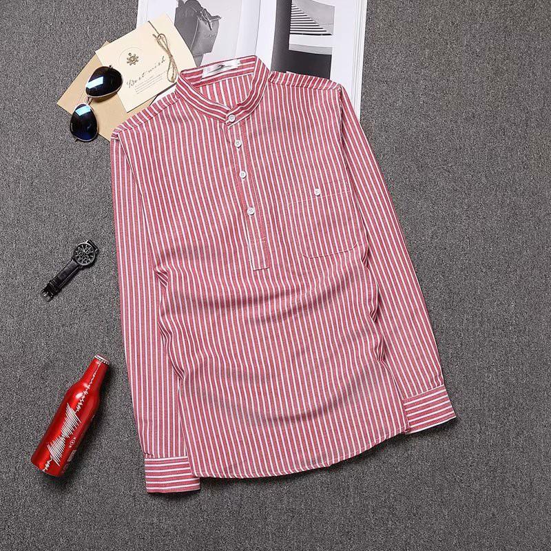 Áo thun dài tay họa tiết sọc ngang thời trang dành cho nam