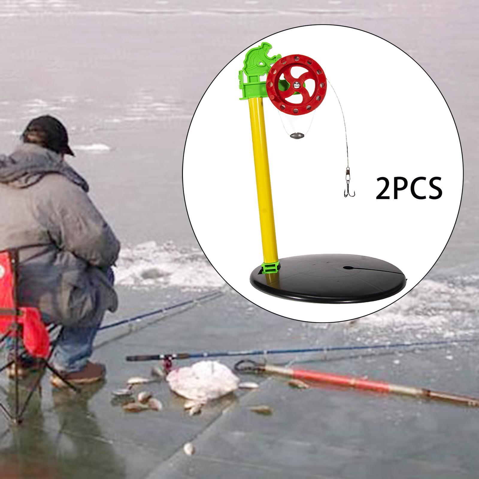 Portable Ice Fishing Rod Tip Marker  Pole Equipment With hook pendant