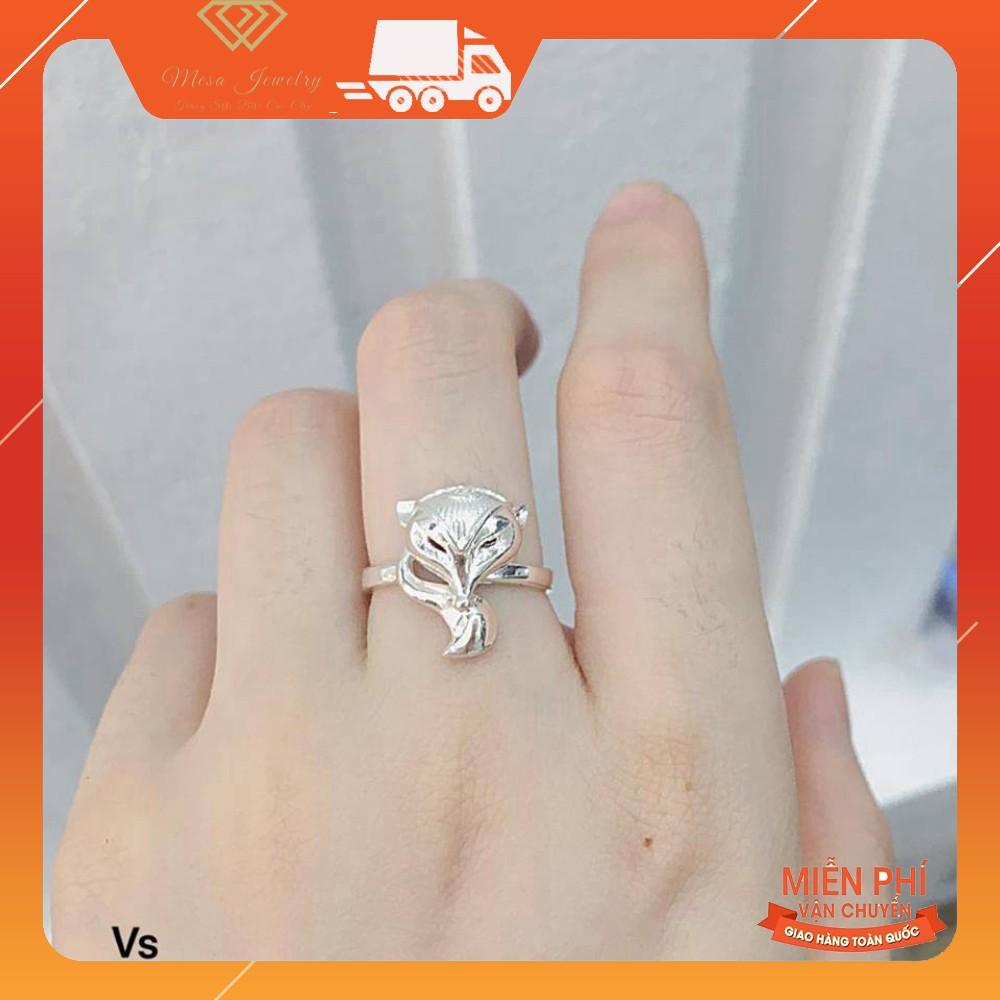 Nhẫn hồ ly dáng mới bạc ta