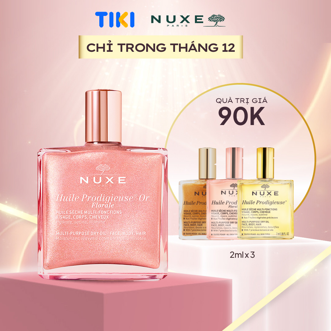 [ SẮP MỞ BÁN ] Dầu Khô Đa Năng phiên bản nhũ Huile Prodigieuse Or Florale 50ml