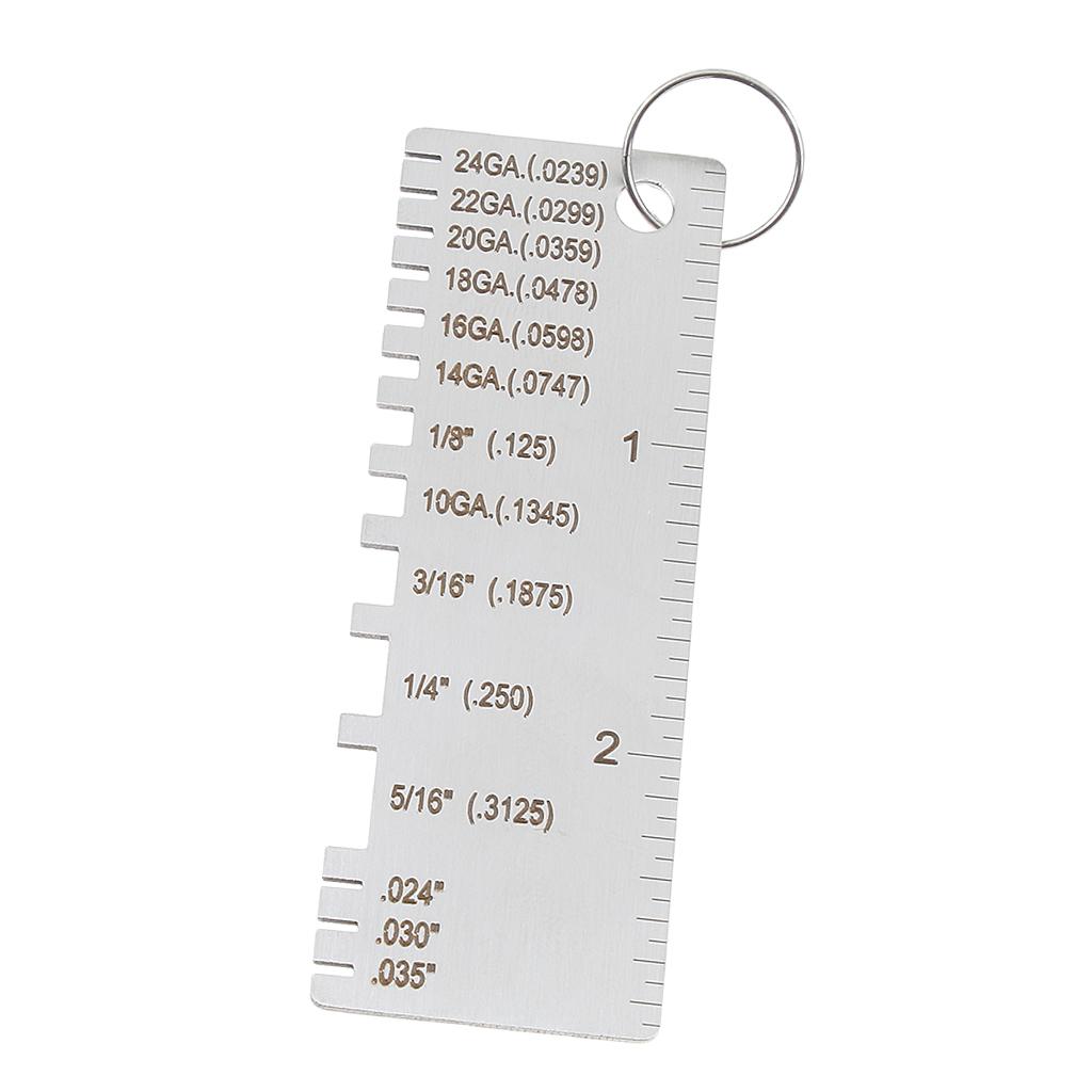 Đồng Hồ Thép Đồng Hồ Đo Độ Dày Hàn Gage Hàn Dụng Cụ Kiểm Tra