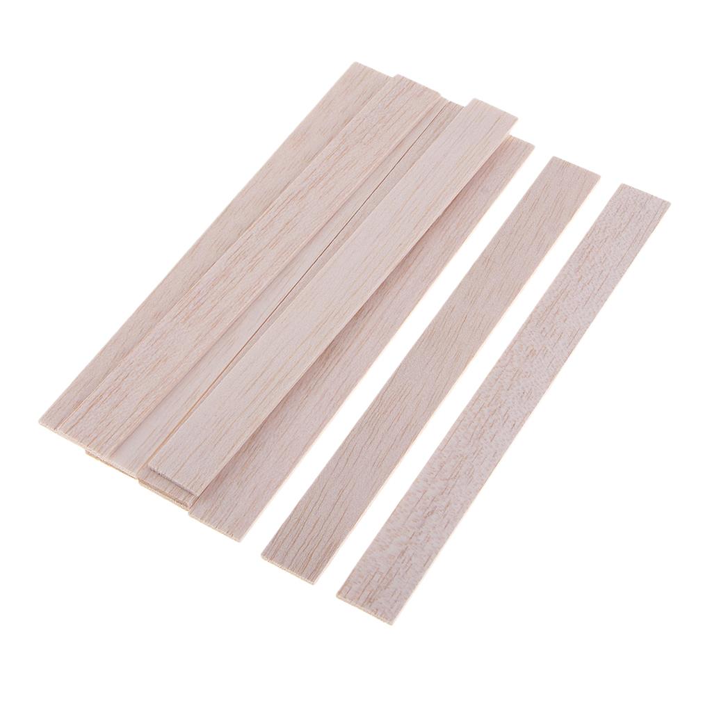 Natural Round Balsa Wood Woodcraft Flat Sticks Dowel