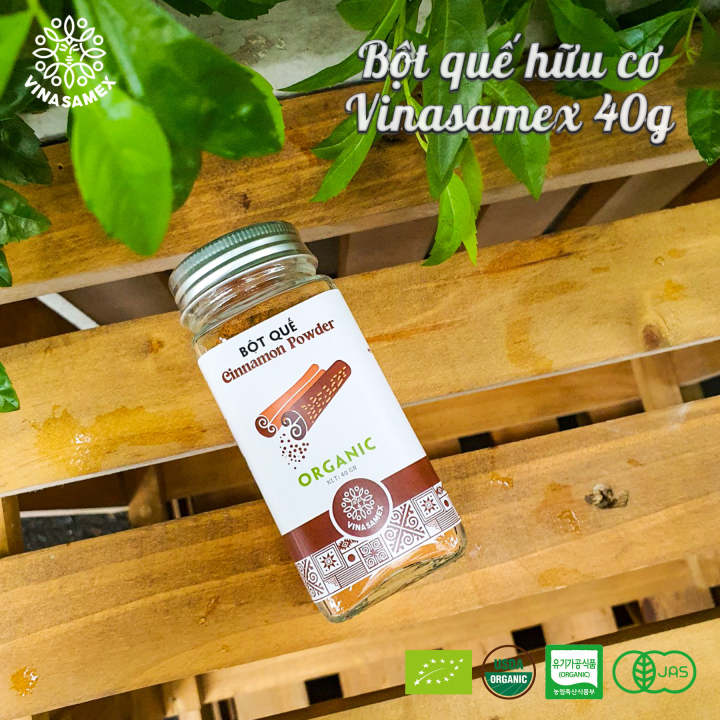 Bột quế hữu cơ Vinasamex 40g - Vinasamex Organic Cinnamon Powder 40g