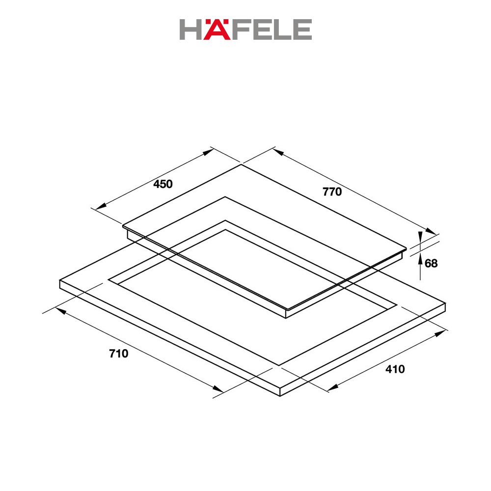 Bếp Từ 2 Vùng Nấu Hafele HC-I772D - 536.61.645 Xuất Xứ Châu Âu (Hàng chính hãng)