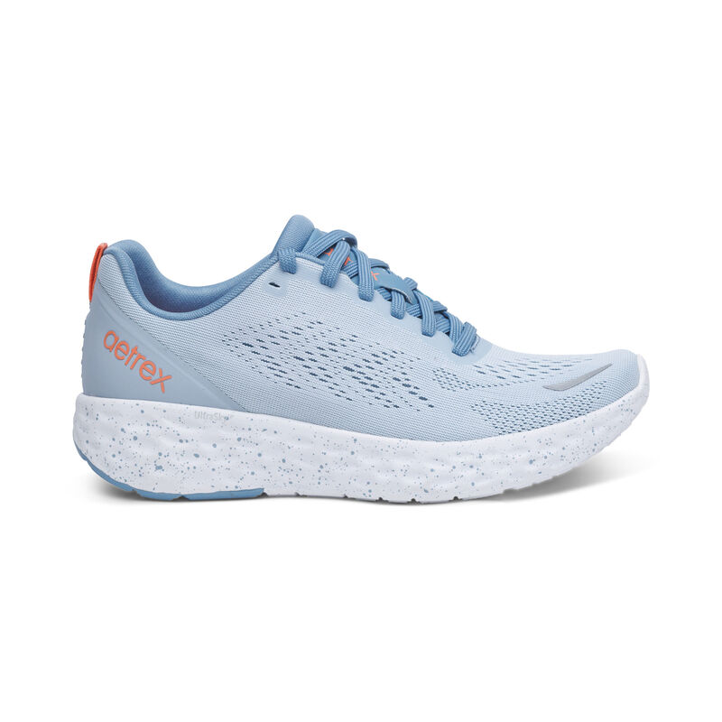 Giày thể thao sức khoẻ nữ Aetrex Danika Blue - Sneaker cao gót đế đệm mềm nhẹ