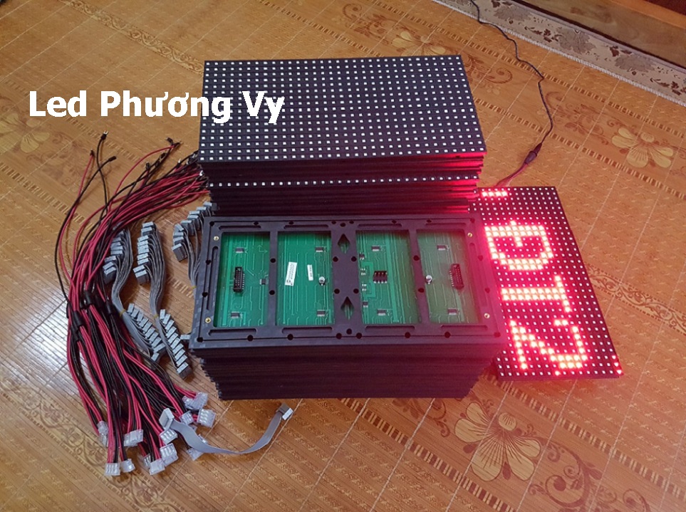Led ma trận P10 màu đỏ phủ keo chống nước - Hàng chất lượng