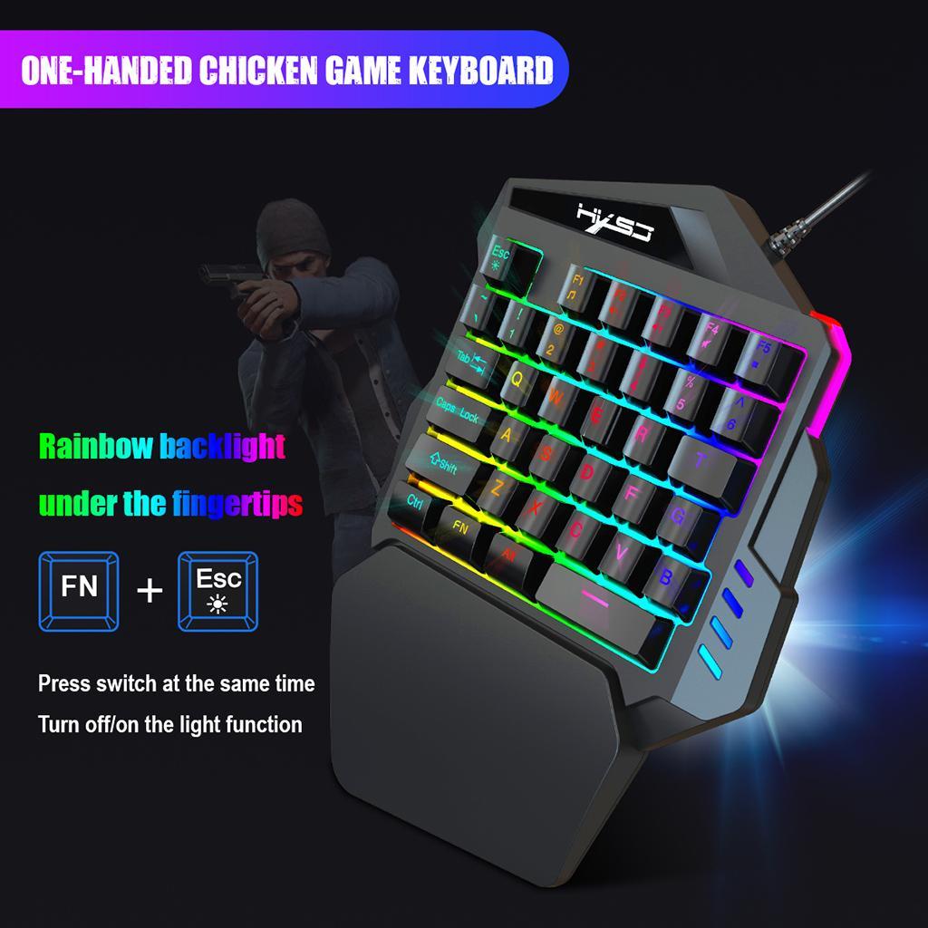 Backlight One-ed Keyboard Left PC Gaming Keypad