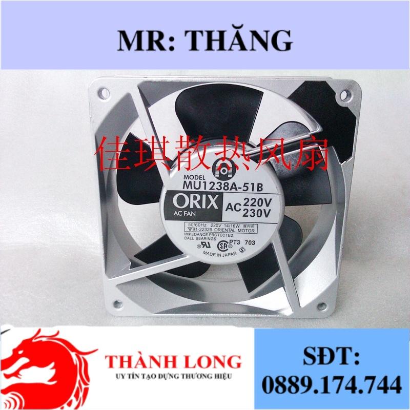 Mới Orix Oriental Nhật 12cm 12.038 200/220 / 230V quạt làm mát MU1238A-51B
