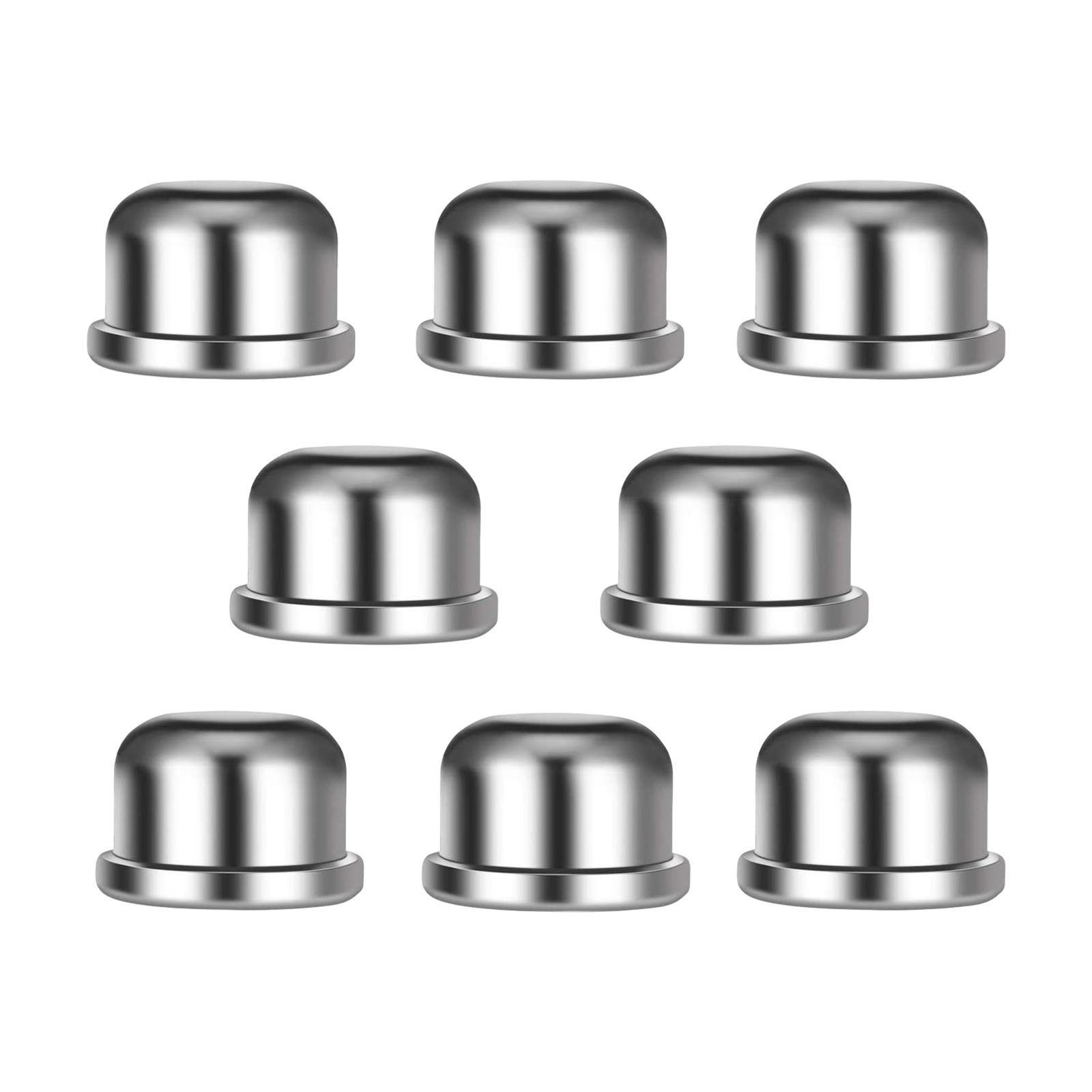 8x Metal Lamp Finials Caps Tapped of Tops for Lamp Shade Holder Harp