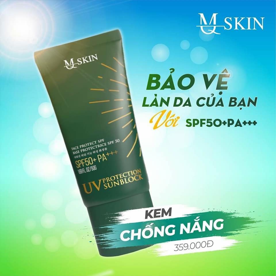 KEM CHỐNG NẮNG MQSKIN - KHẮC TINH CỦA ÁNH NẮNG