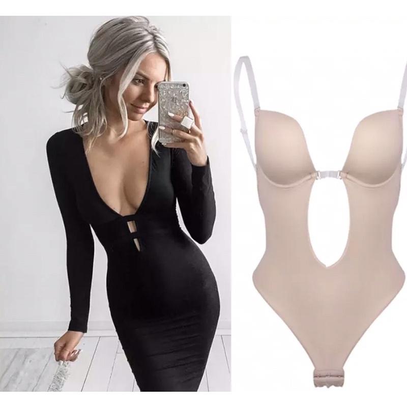 Body suit gen mặc đầm hở lưng hở ngực- nội y chuyên mặc váy cưới đầm dự tiệc