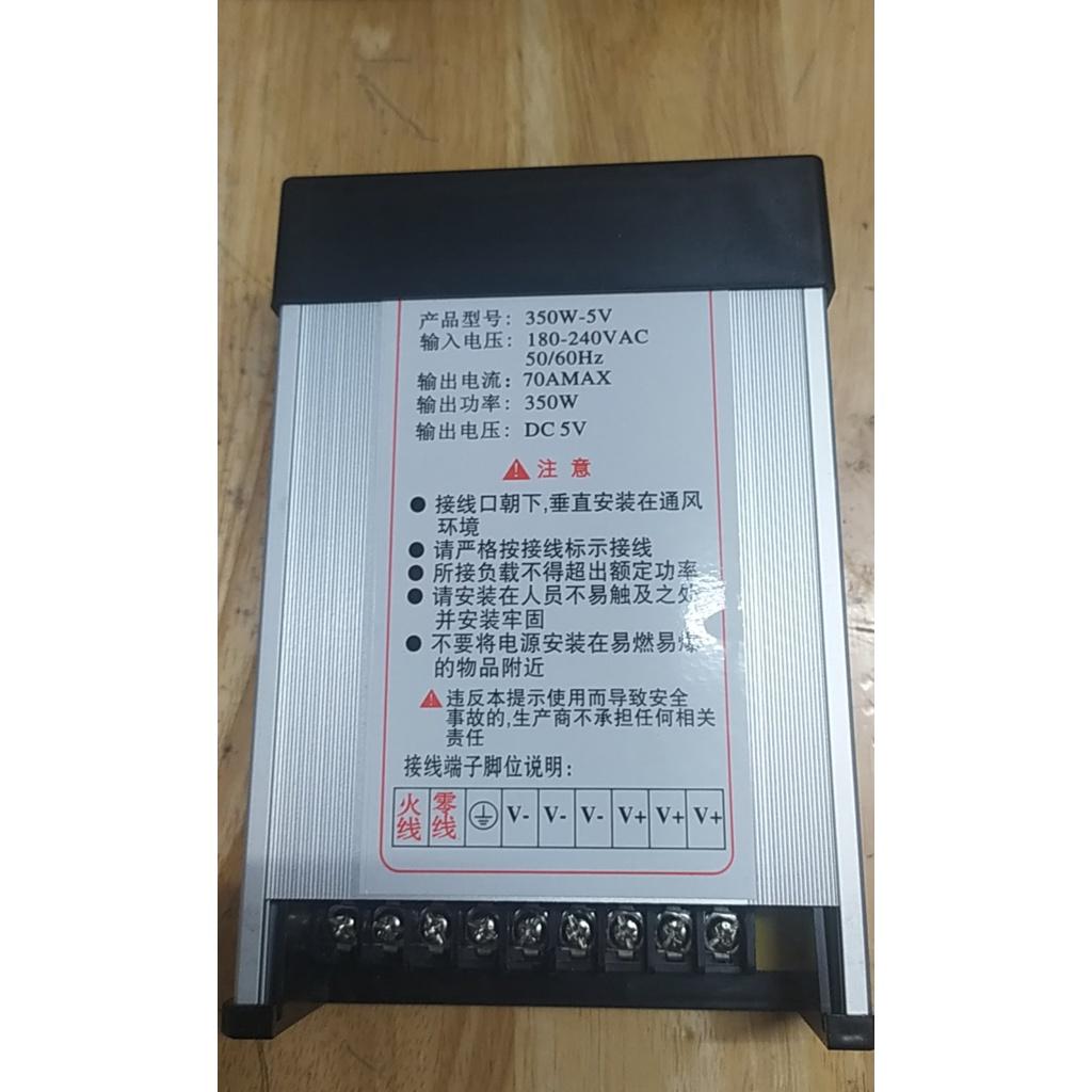 Nguồn 5V 70A vỏ nhôm, ngoài trời chống nước