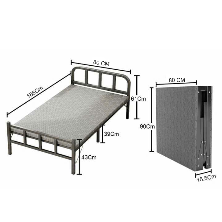 Giường gấp gọn thông minh gọn nhẹ NIKITA chắc chắn, giá rẻ cho người dùng - Mẫu mới 2024