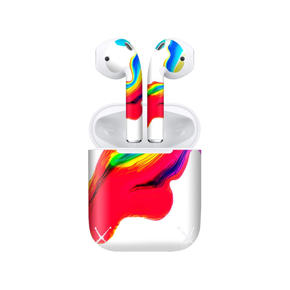 Miếng dán skin chống bẩn cho tai nghe AirPods in hình thiết kế - atk287 (bản không dây 1 và 2