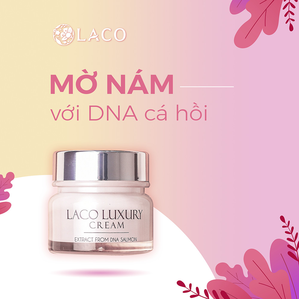 Kem dưỡng da ban ngày LACO LUXURY Cream chống nắng, makeup, dưỡng ẩm tặng băng đô xinh xắn