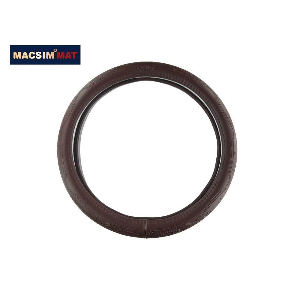 Bọc vô lăng cao cấp Macsim mã L611 chất liệu da thật - Khâu tay 100% size M màu be, mầu đen, mầu nâu