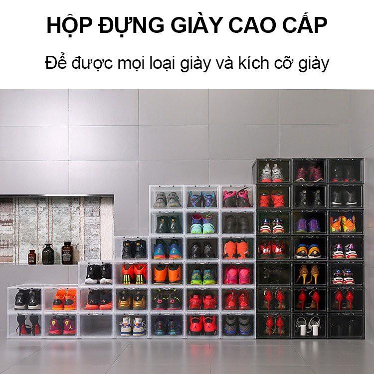 Combo 5 Hộp Đựng Giày Xịn, Hộp Đựng Sneaker Nhựa Cứng Nắp Nam Châm