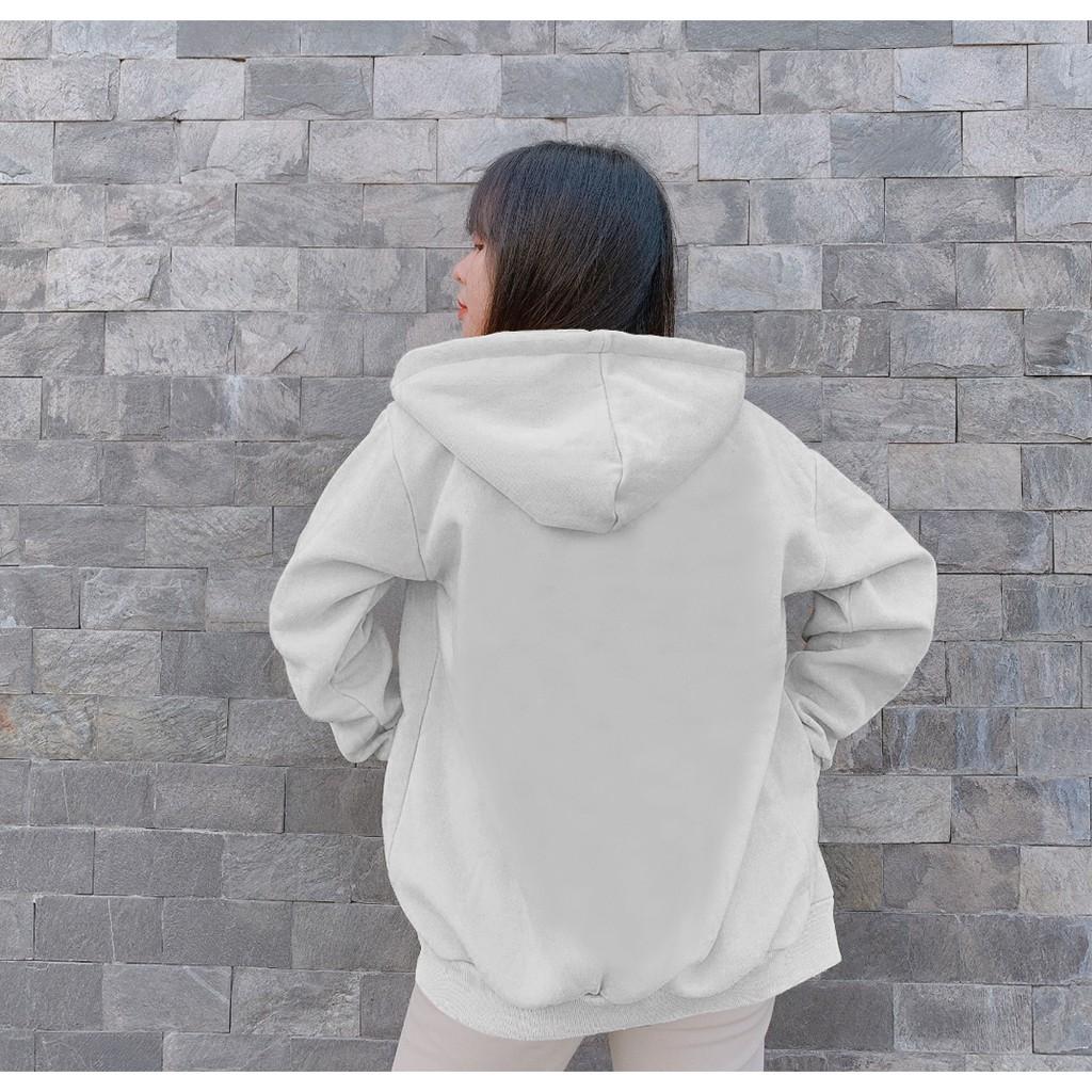 Áo hoodie Unisex nam nữ, áo khoác trơn cực chất