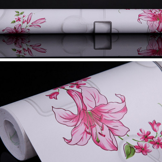 GIẤY DÁN TƯỜNG KHỔ 45CM X 10M Ô VUÔNG HOA