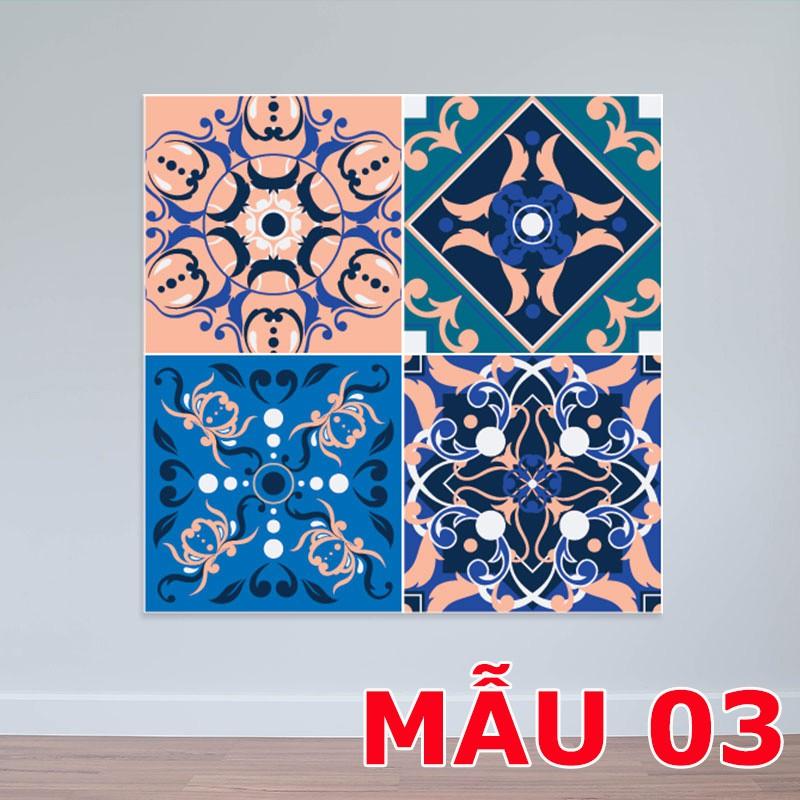 SẴN DECAL GẠCH BÔNG RETRO 36 Ô 20X20