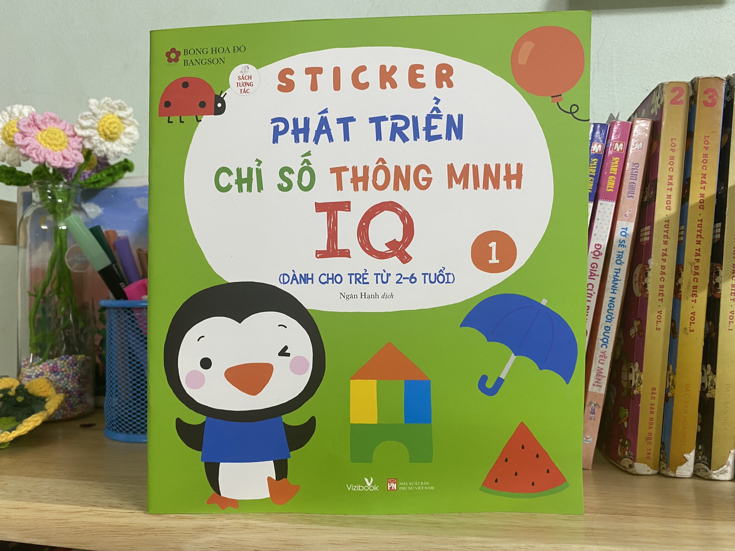 Sách - Sticker phát triển chỉ số thông minh IQ cho bé 2-6 tuổi tập 1