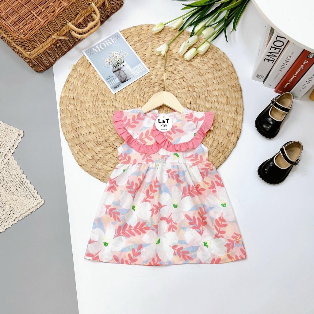 Đầm váy hoa mùa hè cho bé gái mặc mát size 8-16kg chất lụa mềm mịn mát