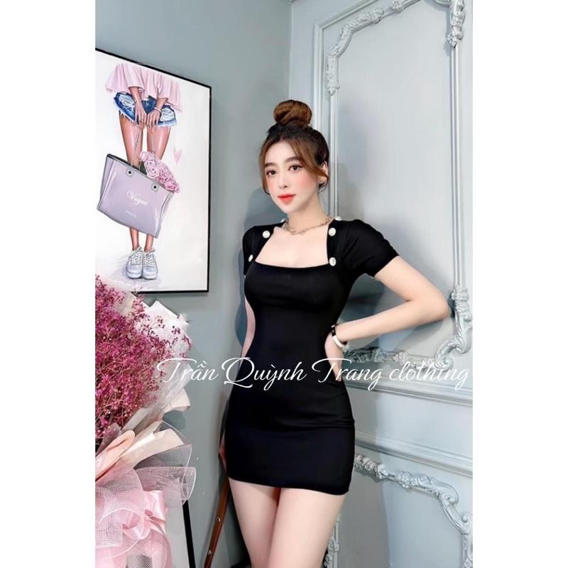 đầm ,váy body sexy phối khuy