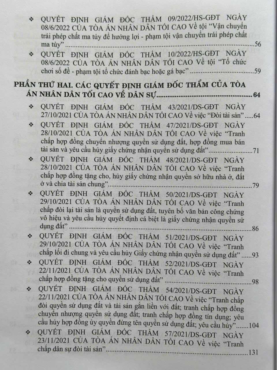 Sách Quyết Định Giám Đốc Thẩm Của Tòa Án Nhân Dân Tối Cao Về Hình Sự, Dân Sự, Hành Chính, Kinh Doanh, Thương Mại, Lao Động, Hôn Nhân Gia Đình (V2432A)