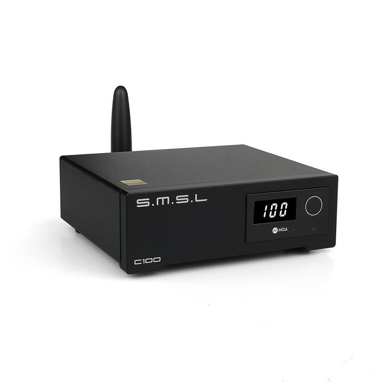 SMSL C100 USB MQA DAC AK4493S XMOS XU316 DSD512 32bit 768KHz CK-03 CLOCK OPTICAL COXIAL DECODER