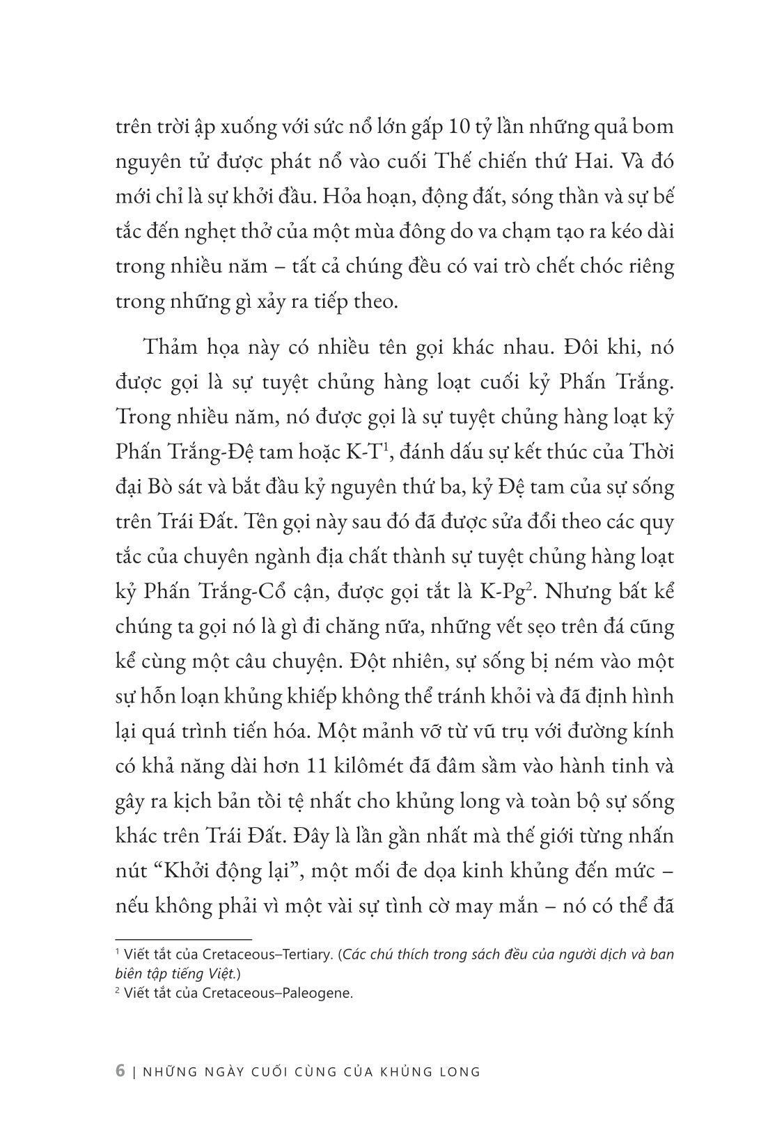 Những Ngày Cuối Cùng Của Khủng Long - Thiên Thạch, Sự Tuyệt Chủng Và Khởi Đầu Của Thế Giới Chúng Ta