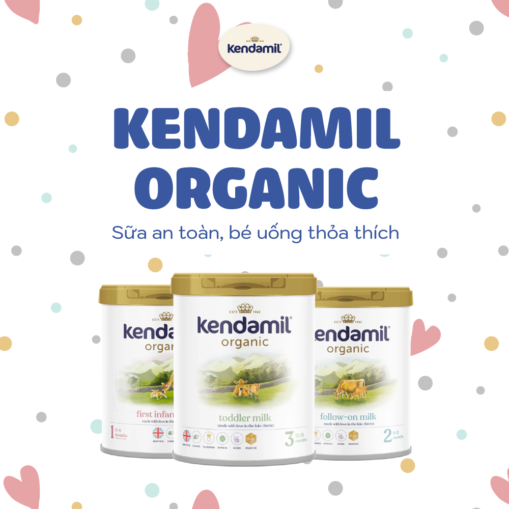 Sữa Kendamil Organic Số 3 dành cho trẻ từ 12-36 tháng