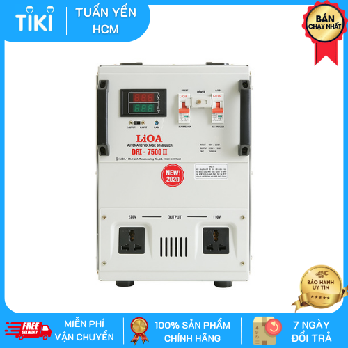 Ổn áp 1 pha LiOA DRI-7500 II NEW2020