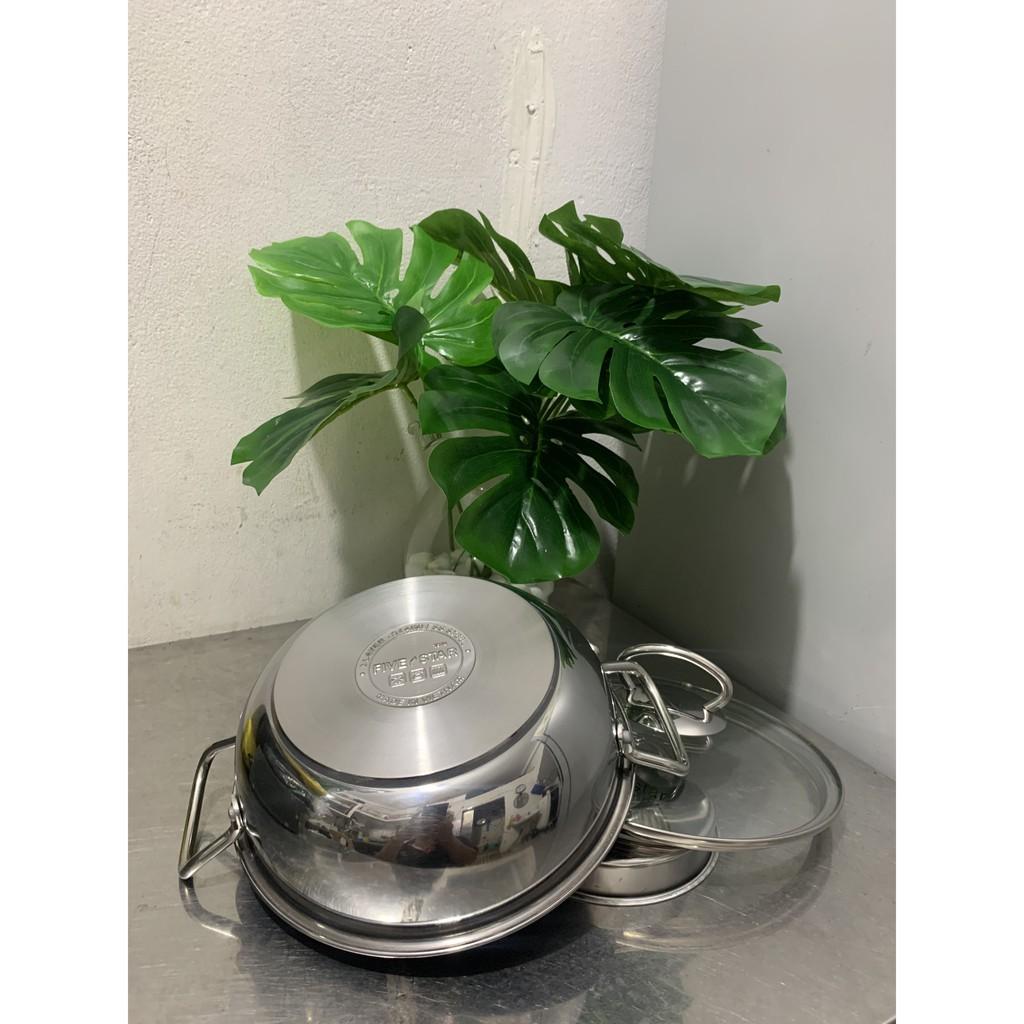 Nồi kho cá Inox 3 đáy chống dính Fivestar FSN20IN005 - 20cm
