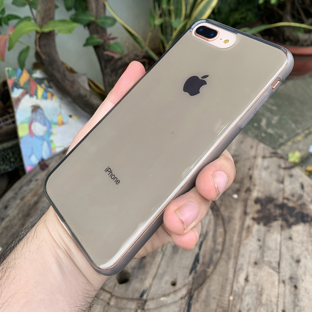 Ốp lưng dẻo cao cấp dành cho iPhone 7 Plus / iPhone 8 Plus - Màu đen mờ