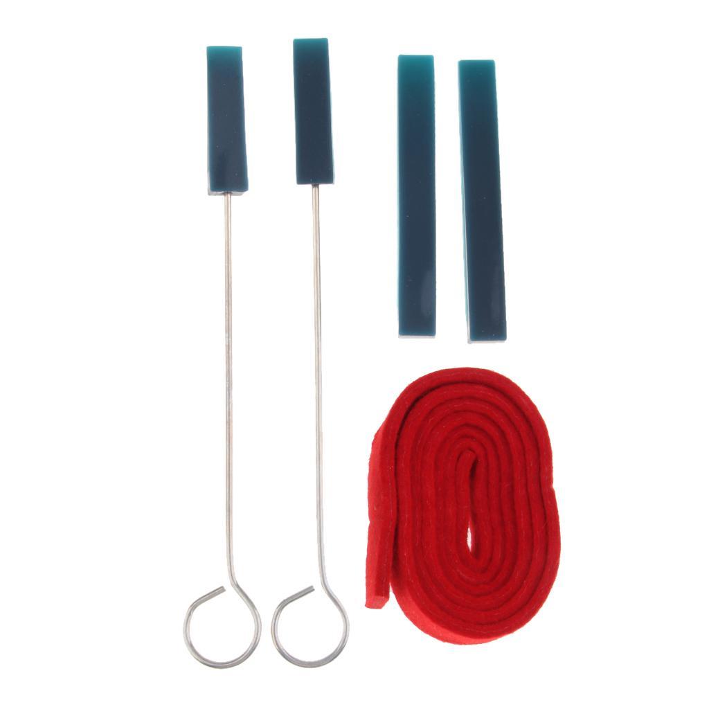 5 Pieces Piano Tuning Maintenance Kit Mute Temperament Strip Tool