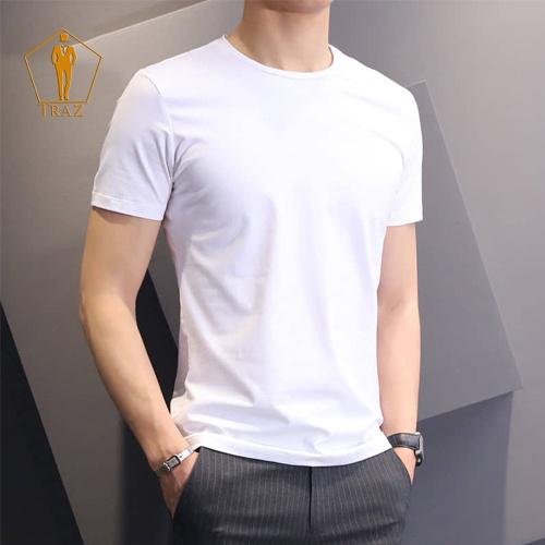 Áo thun Phông Trắng Trơn Lót Nam TRAZ Đẹp Cổ Tròn Dáng Phom Rộng Cộc Tay Lỡ Unisex