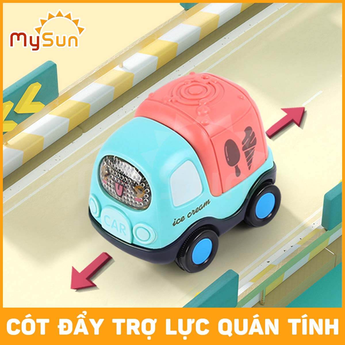 Bộ xe ô tô đồ chơi trẻ em nhỏ mini cho bé 1 2 3 4 5 tuổi cao cấp giá rẻ hộp màu đẹp MySun