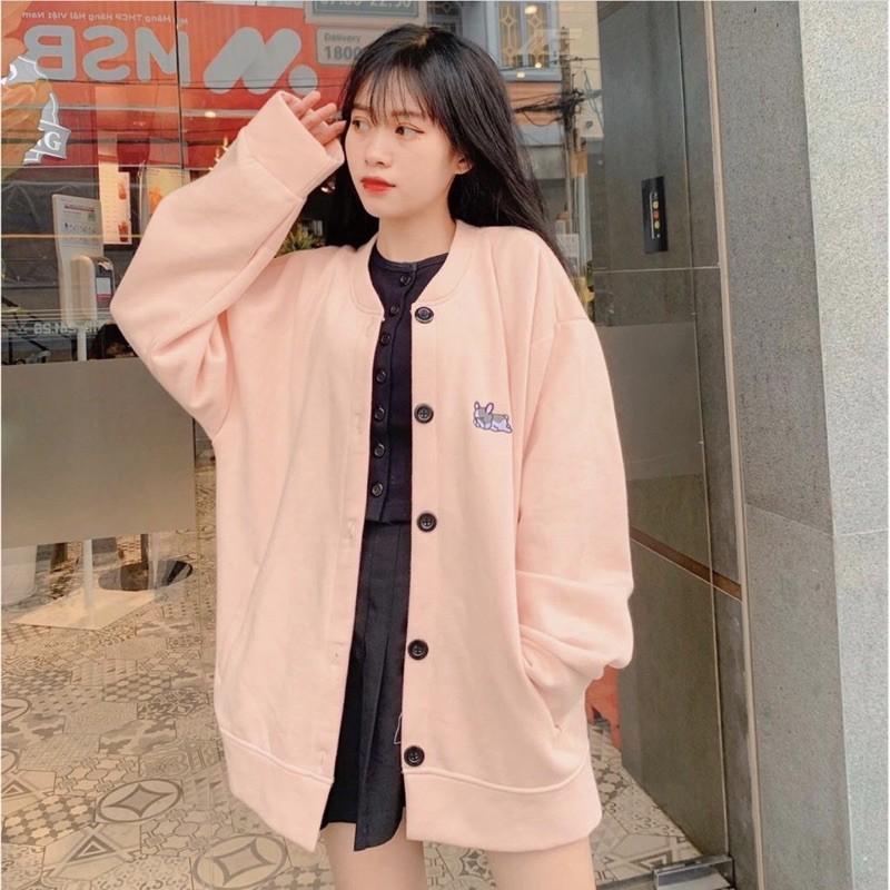 ÁO KHOÁC NỈ CADIGAN ÁO KHOÁC NỈ THÊU SIÊU HOTT