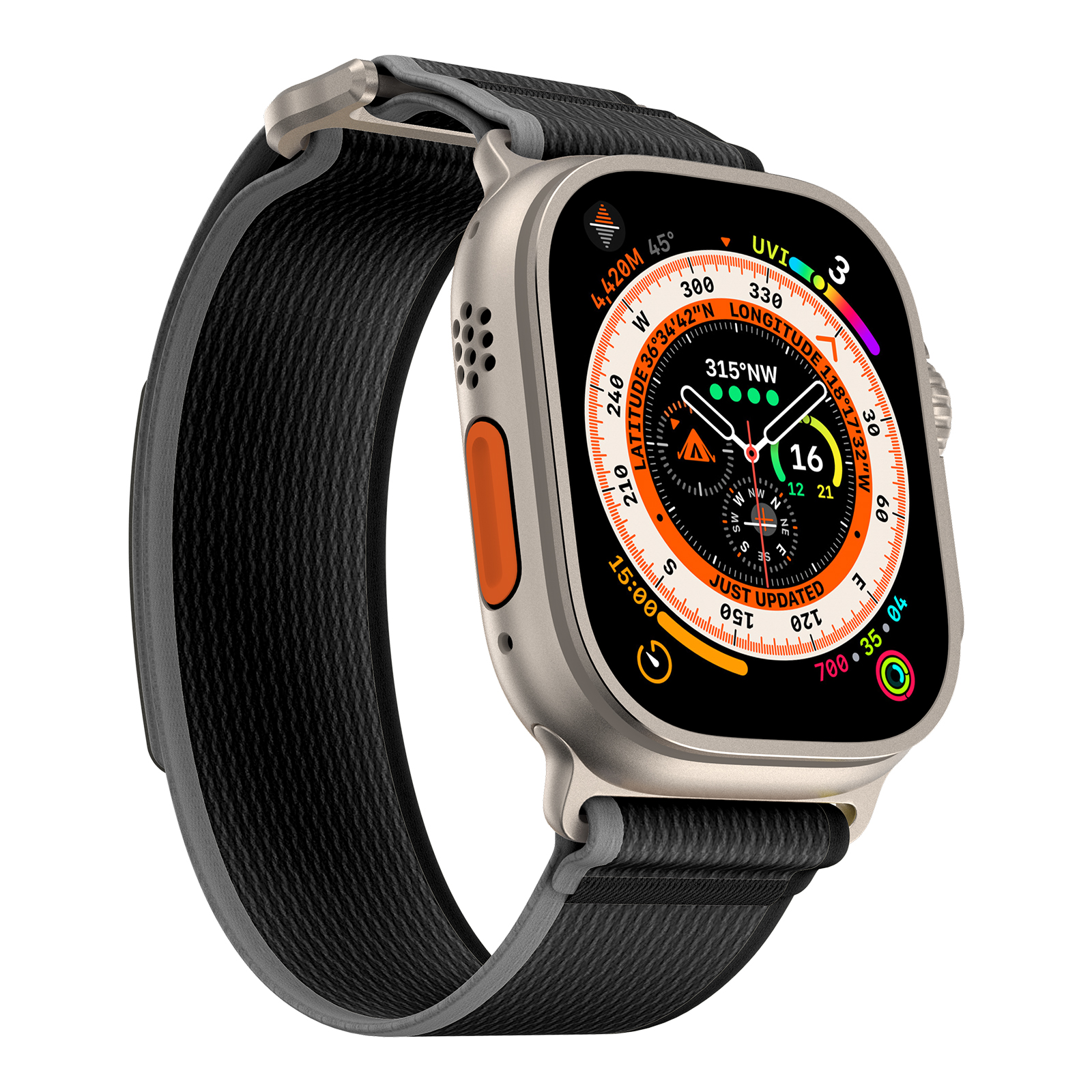 Dây Nylon USA Loop cho Apple Watch Series 4/5/6/7/8/9/SE/10 &amp; Apple Watch Ultra 1/2 Size 40/41/42mm &amp; 44/45/46/49mm - Hàng Chính Hãng