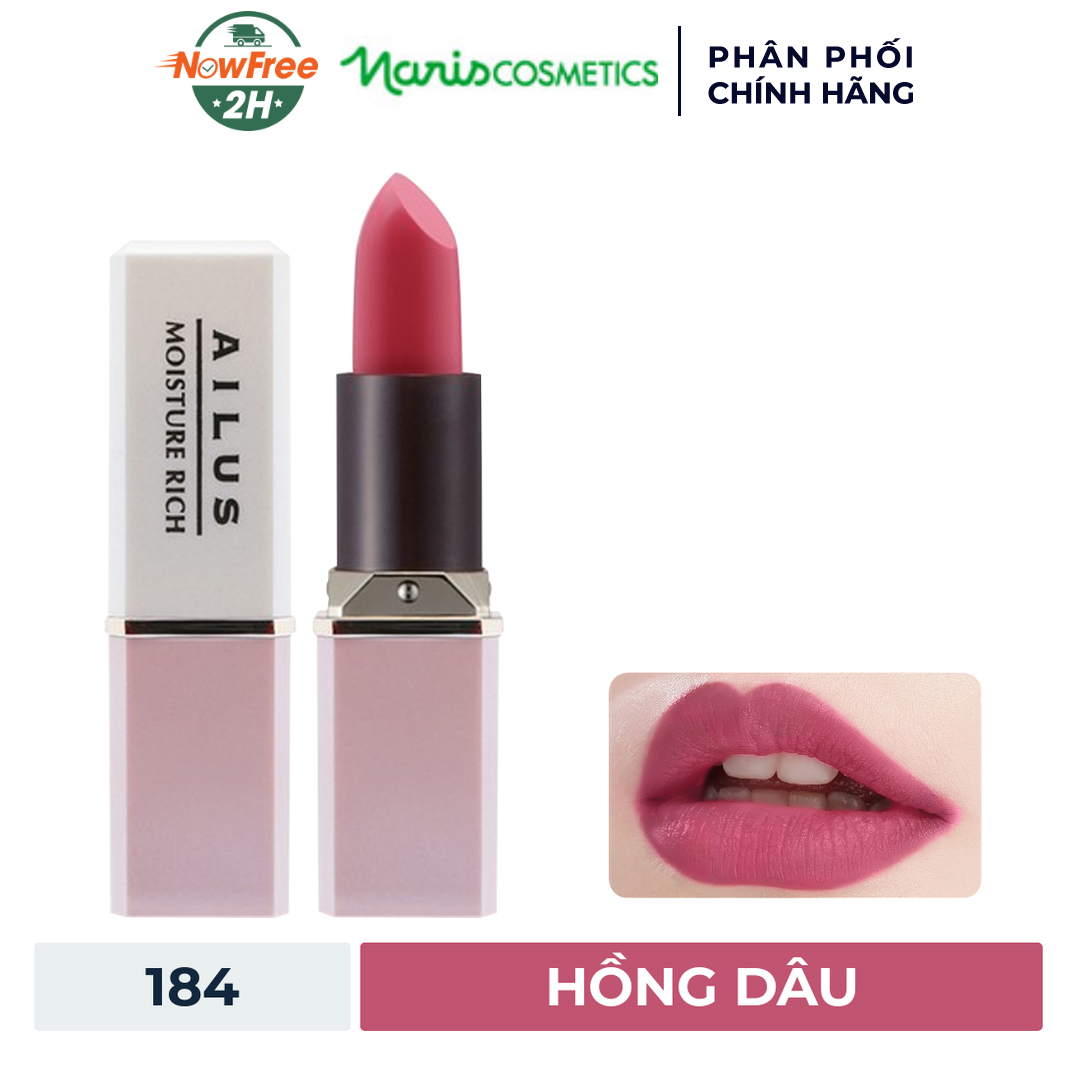 Son mịn môi giàu độ ẩm Naris Ailus Smooth Lipstick Moisture Rich Nhật Bản