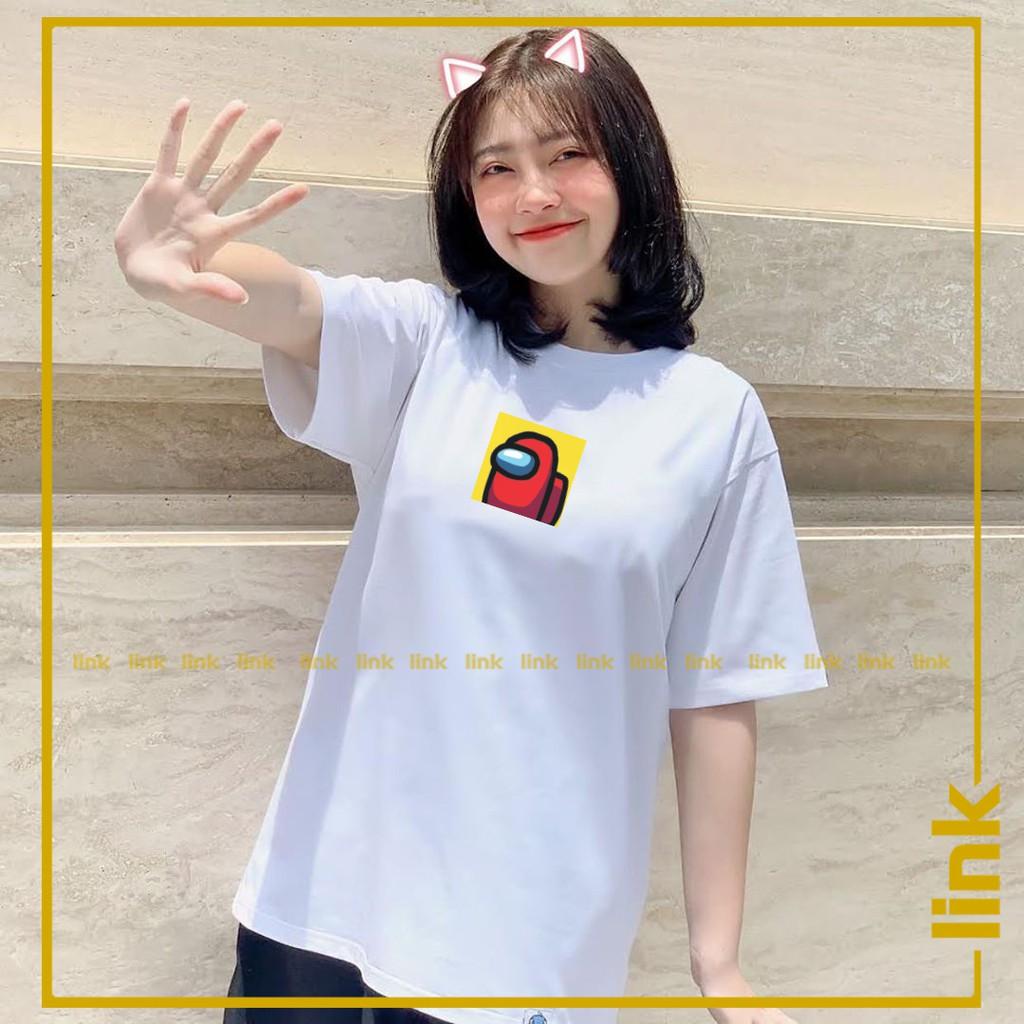 Áo thun unisex nam nữ AMONG US nhỏ xinh trước ngực
