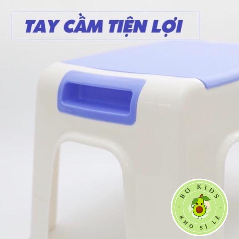 Ghế đẩu hai màu Việt Nhật (MS: 2010), Ghế nhựa thấp ngồi nhà tắm