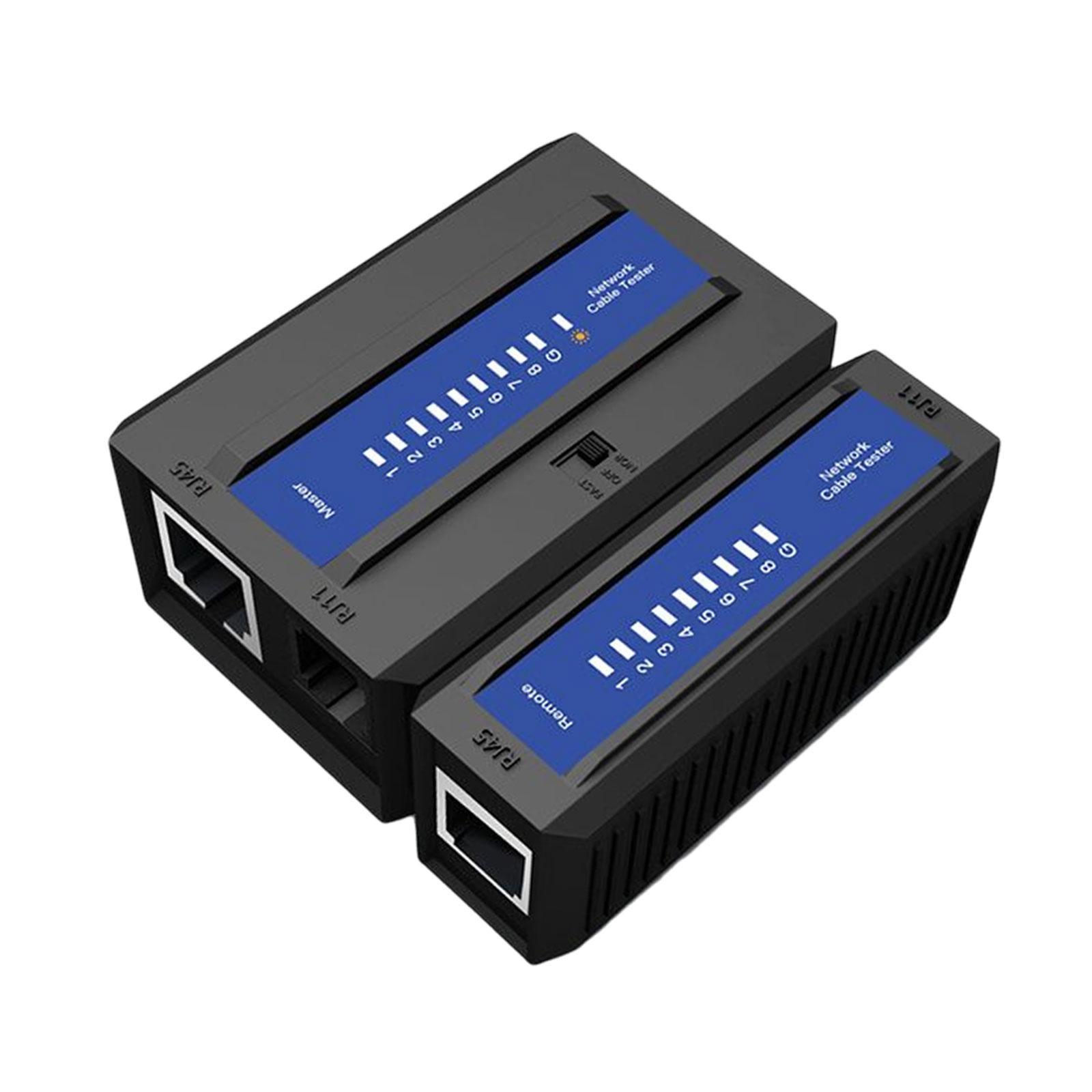 Network Cable Tester, LAN Wire Ethernet Cable Tester Phone RJ11, Cable Tester Test Tool, with automatic sleep function