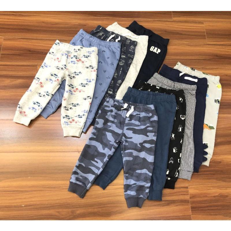 Quần nỉ jogger bé trai xuất dư xịn (3m-5y)